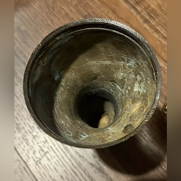 Vtg Collectible Decorative Wine Bottle Flask Brass India Etch NO BEER IN KUWAIT - Picture 5 of 16